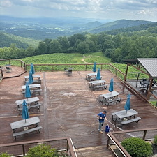 Deck Cleaning and Building Washing for a Vineyard in Free Union, VA